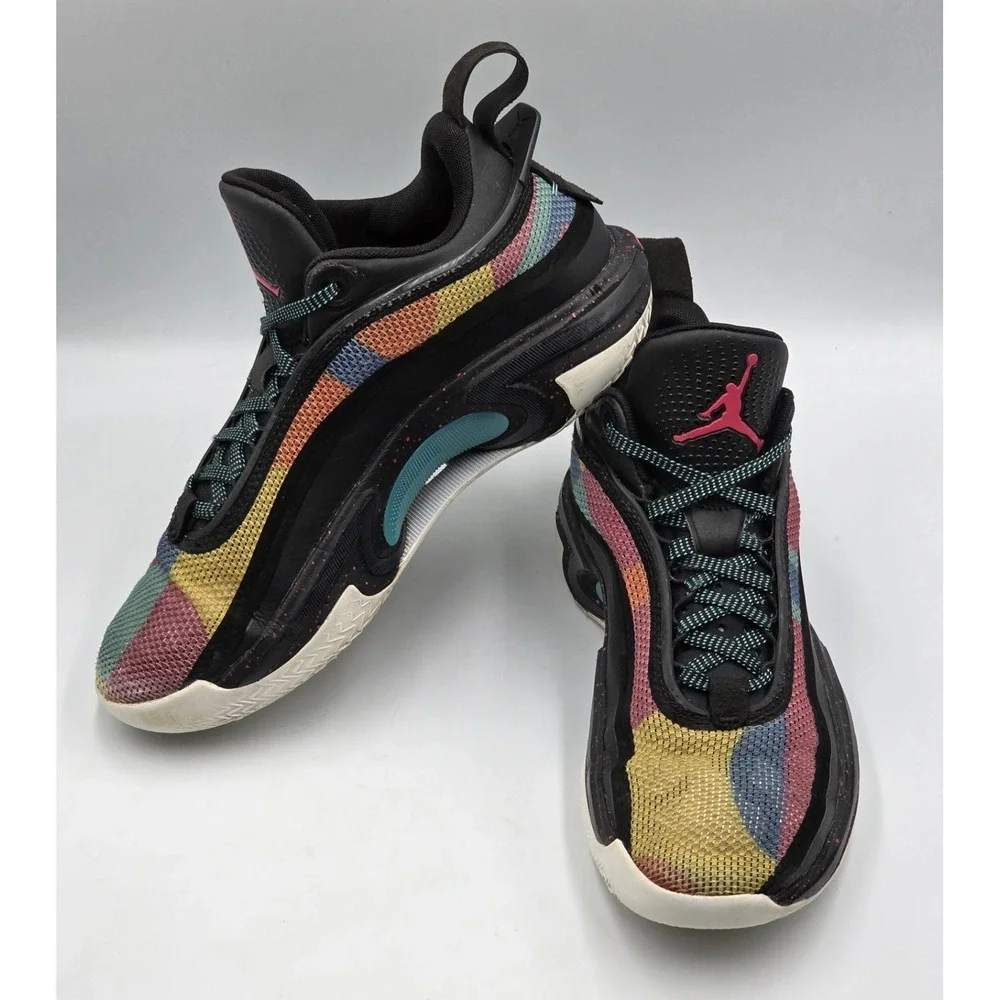 Air‎ Jordan 36 XXXVI Low Black Multi Color DH0833-063 Mens 8 Basketball Shoes